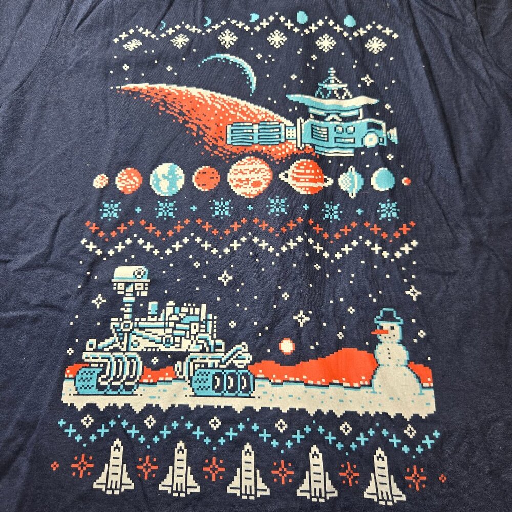 Loot Crate Exclusive Mars Rover Holiday Pixel Babydoll Tee